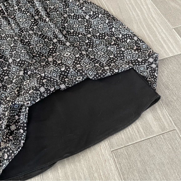 MISA Los Angeles Marcele Midi Dress S Paisley Floral Ruffle Sleeve Boho Peasant - Picture 14 of 16